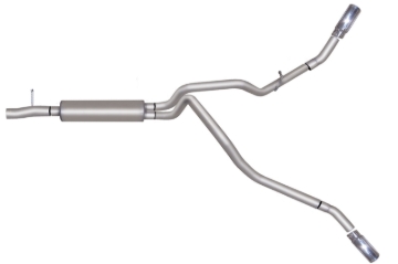 Picture of Gibson 08-09 Ford F-250 Super Duty FX4 5.4L 2.5in Cat-Back Dual Extreme Exhaust - Stainless