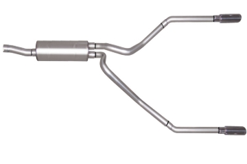 Picture of Gibson 99-04 Ford F-250 Super Duty Lariat 6.8L 2.5in Cat-Back Dual Split Exhaust - Stainless