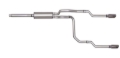 Picture of Gibson 87-92 Ford F-150 Custom 4.9L 2.5in Cat-Back Dual Split Exhaust - Stainless