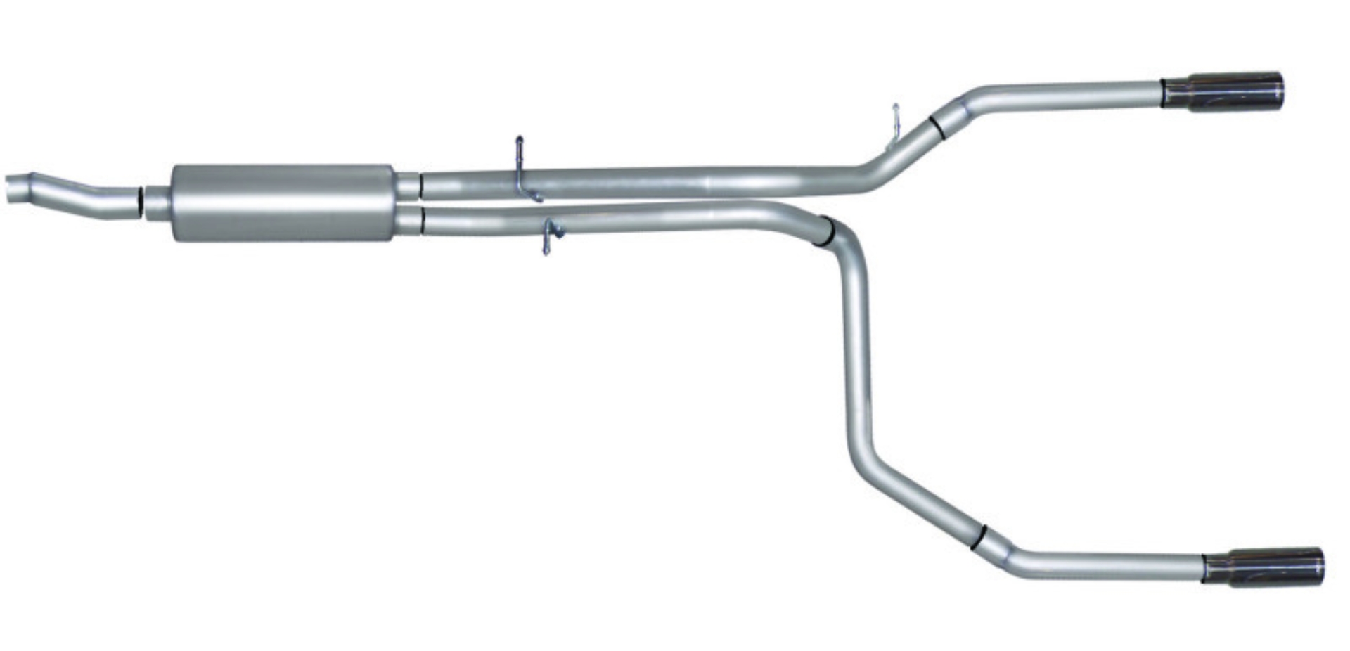 Picture of Gibson 98-00 Ford F-150 Base 4.6L 2.5in Cat-Back Dual Split Exhaust - Stainless