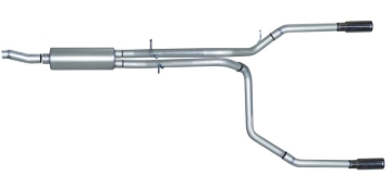 Picture of Gibson 98-00 Ford F-150 Base 4.6L 2.5in Cat-Back Dual Split Exhaust - Stainless