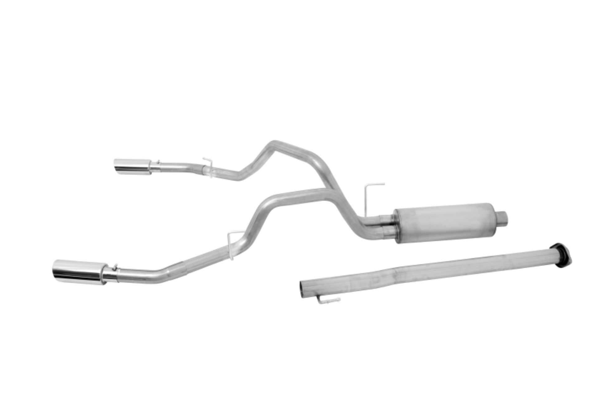 Picture of Gibson 15-19 Ford F-150 XL 5.0L 3in/2.5in Cat-Back Dual Split Exhaust - Stainless