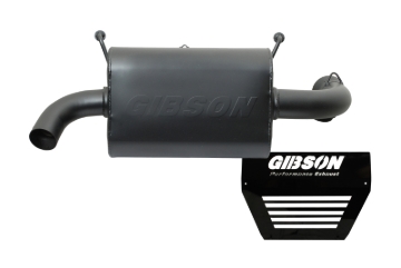 Picture of Gibson 16-18 Polaris RZR XP Turbo EPS Base 2.25in Single Exhaust - Black Ceramic
