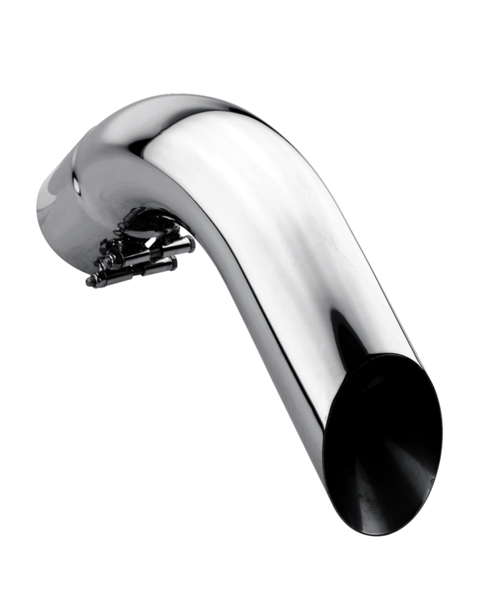 Picture of Gibson Marine Turn Down Slash-Cut Tip (Pair) - 4in Inlet/12in Length - Stainless