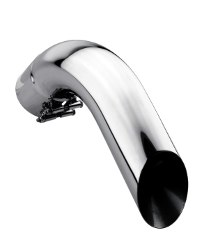 Picture of Gibson Marine Turn Down Slash-Cut Tip (Pair) - 4in Inlet/12in Length - Stainless