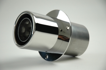 Picture of Gibson Marine Power Tip Muffler (Pair) Transom Mount - 4in Inlet/4in Length - Stainless