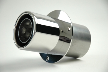 Picture of Gibson Marine Power Tip Muffler (Pair) Transom Mount - 4in Inlet/4in Length - Stainless