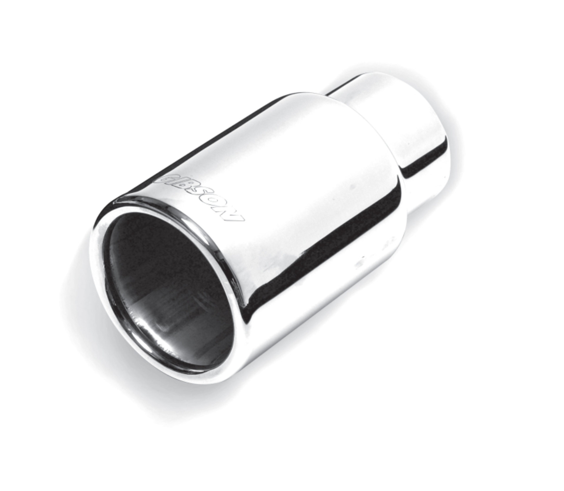 Picture of Gibson Rolled Edge Straight-Cut Tip - 3in OD/2.25in Inlet/6in Length - Stainless