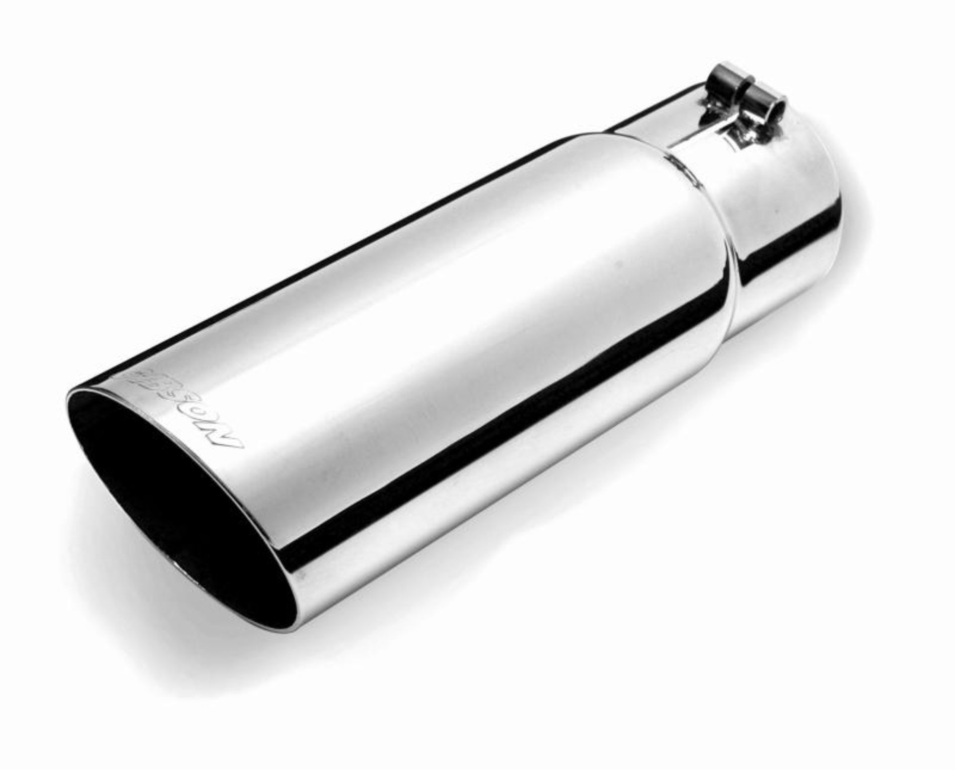 Picture of Gibson Round Single Wall Angle-Cut Tip - 3.5in OD/2.75in Inlet/10in Length - Stainless