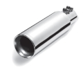 Picture of Gibson Round Dual Wall Straight-Cut Tip - 4in OD/2.5in Inlet/12in Length - Stainless