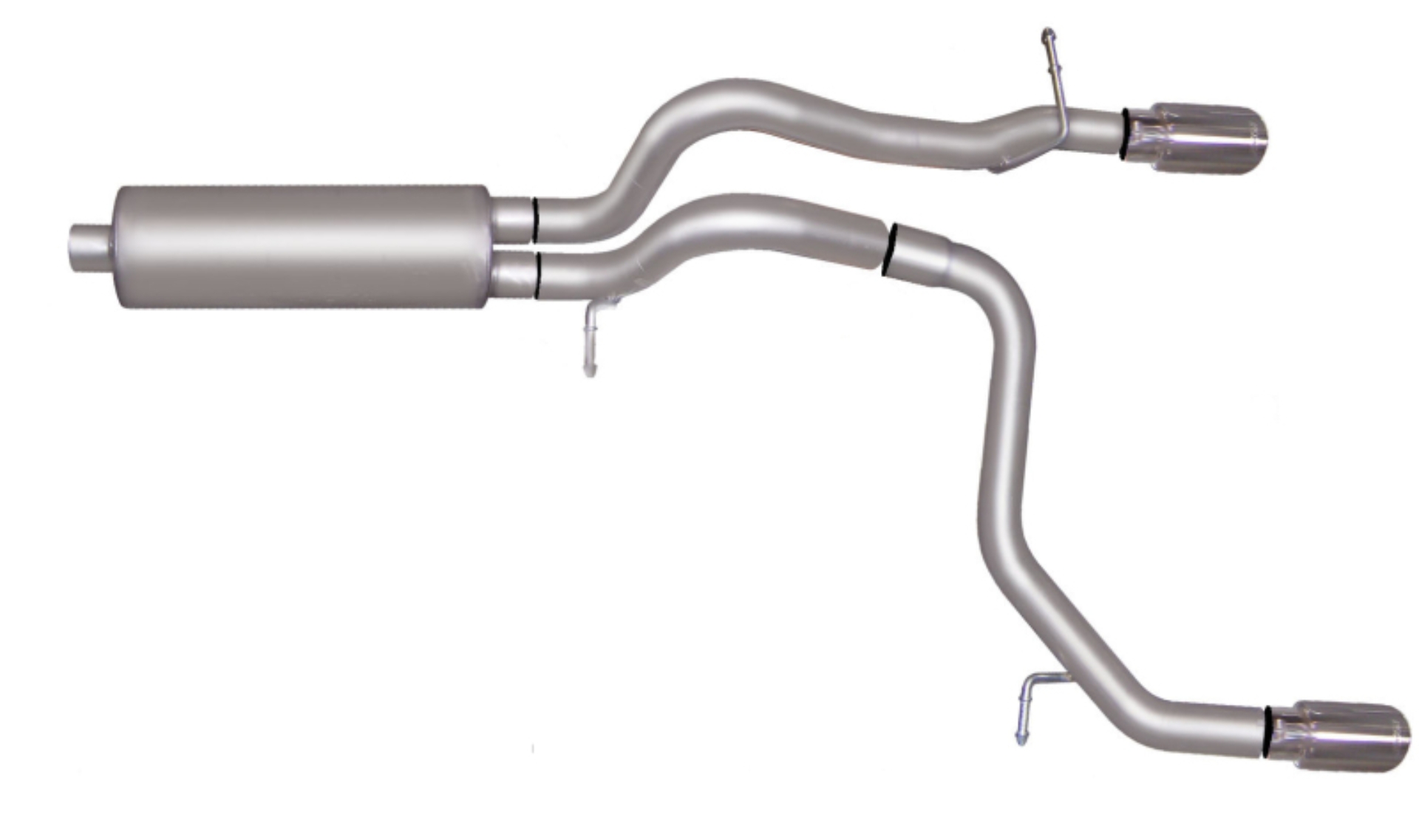 Picture of Gibson 08-10 Hummer H3 Alpha 5.3L 2.5in Cat-Back Dual Split Exhaust - Stainless