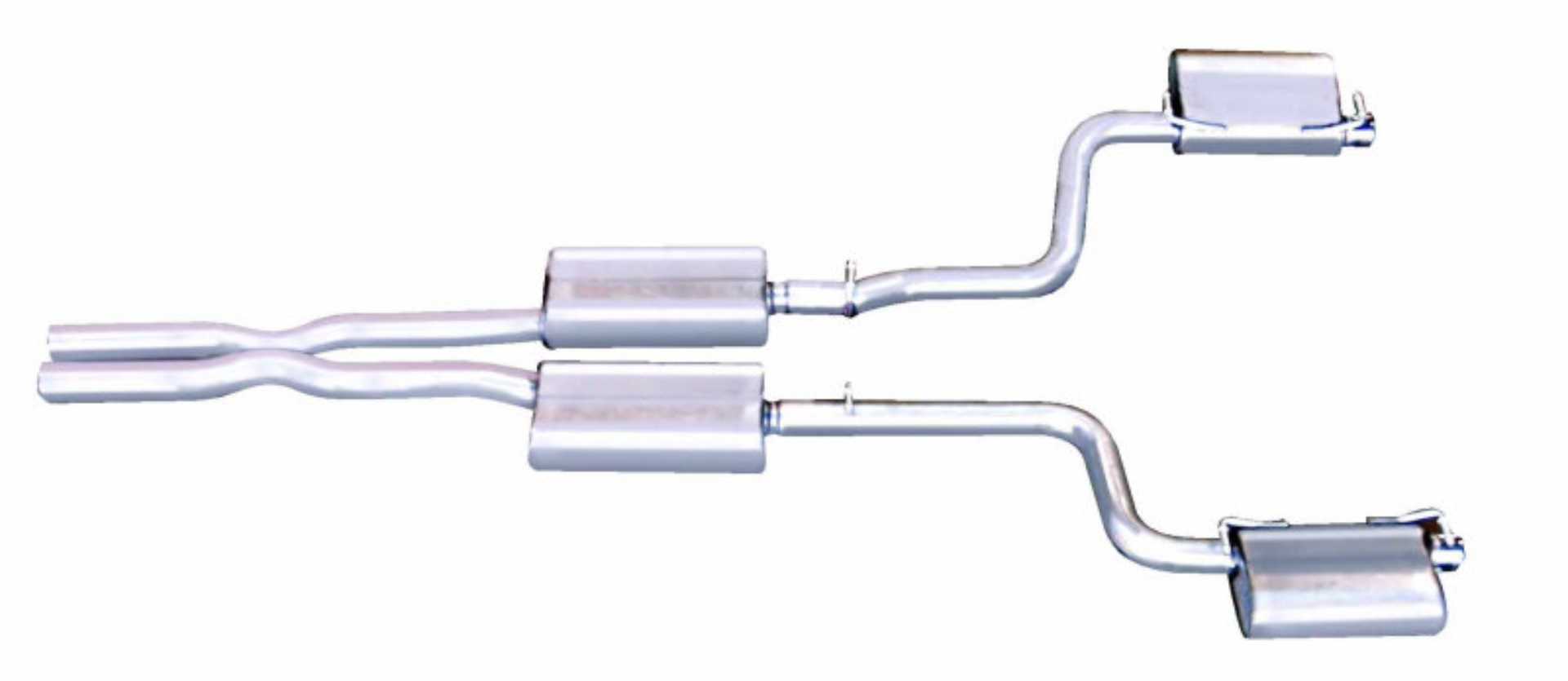 Picture of Gibson 08-10 Dodge Challenger SRT8 6.1L 2.5in Cat-Back Dual Exhaust - Stainless