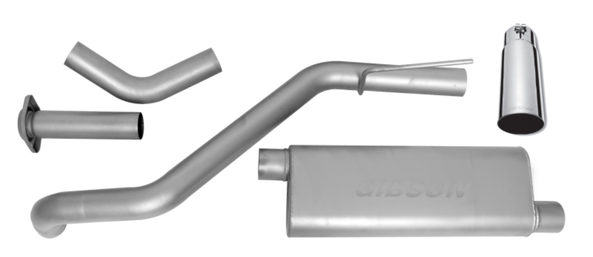 Picture of Gibson 05-07 Jeep Grand Cherokee Laredo 4.7L 3in Cat-Back Single Exhaust - Stainless