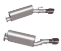 Picture of Gibson 05-06 Pontiac GTO Base 6.0L 2.5in Axle-Back Dual Exhaust - Stainless