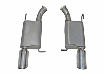 Picture of Gibson 2014 Ford Mustang Base 3.7L 2.5in Axle-Back Dual Exhaust - Stainless