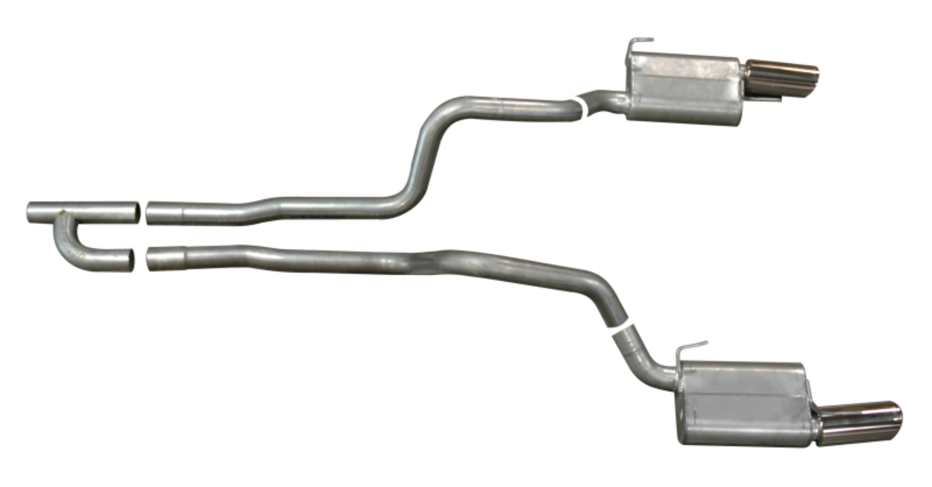 Picture of Gibson 05-10 Ford Mustang Base 4.0L 2.5in Cat-Back Dual Exhaust - Stainless