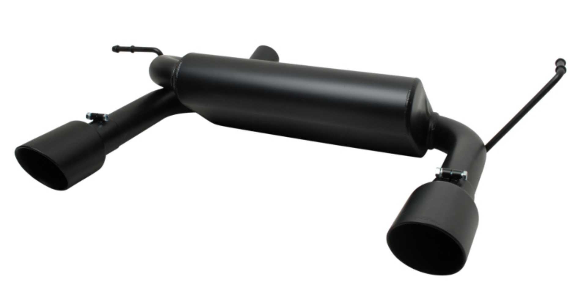 Picture of Gibson 07-17 Jeep Wrangler JK Rubicon 3.8L 2.5in Cat-Back Dual Split Exhaust - Black Elite (Ceramic)