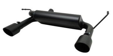 Picture of Gibson 07-17 Jeep Wrangler JK Rubicon 3.8L 2.5in Cat-Back Dual Split Exhaust - Black Elite (Ceramic)