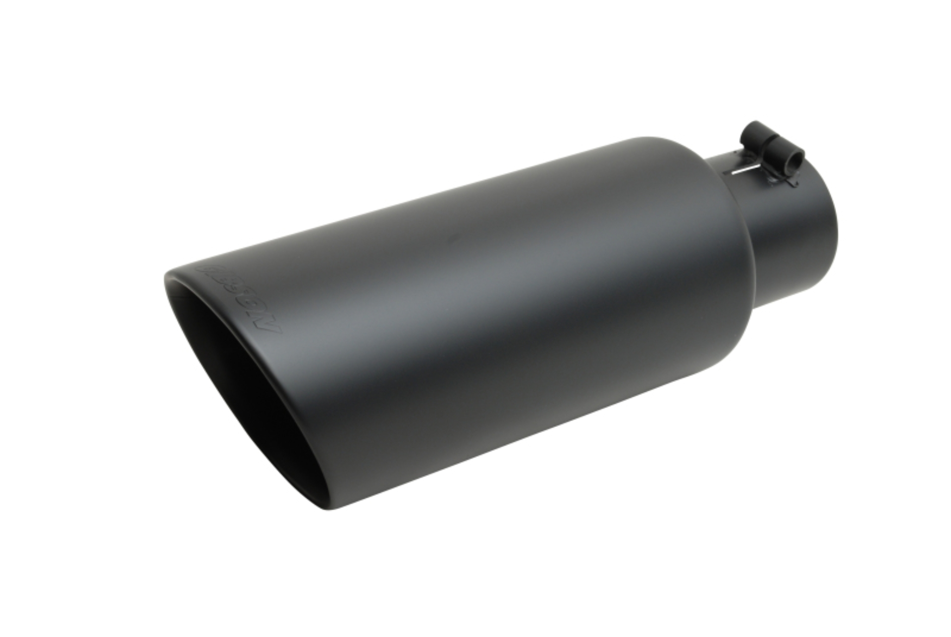 Picture of Gibson Round Dual Wall Angle-Cut Tip - 4in OD/2.5in Inlet/8in Length - Black Ceramic