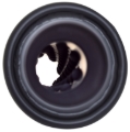 Picture of Gibson Rolled Edge Angle-Cut Muffler Quiet Tip - 4in OD/2.25in Inlet/12in Length - Black Ceramic