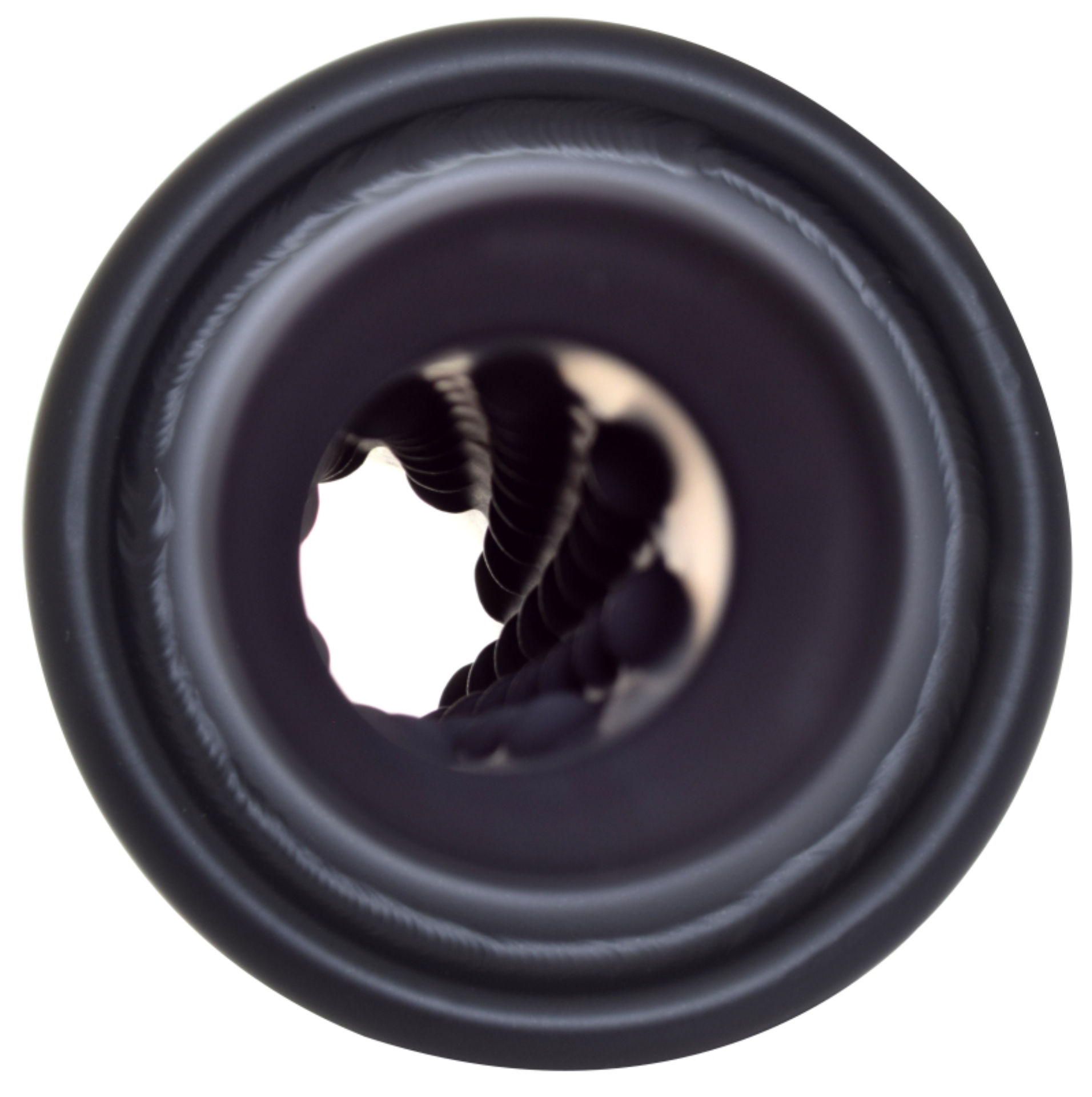 Picture of Gibson Rolled Edge Angle-Cut Muffler Quiet Tip - 4in OD/2.25in Inlet/12in Length - Black Ceramic