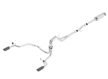 Picture of Borla 15-16 Ford F150 3.5L EcoBoost Ext. Cab Black Chrome CB Exhaust ATAK Single Split Rear Exit