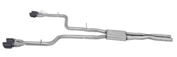 Picture of Gibson 15-16 Dodge Challenger R/T 5.7L 2.5in Cat-Back Dual Exhaust - Black Elite (Ceramic)