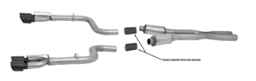 Picture of Gibson 15-19 Dodge Challenger SRT Hellcat 6.2L 3in Cat-Back Dual Exhaust - Black Elite (Ceramic)