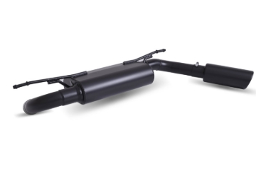 Picture of Gibson 18-22 Jeep Wrangler JL Rubicon 3.6L 2.5in Cat-Back Single Exhaust - Black Elite (Ceramic)
