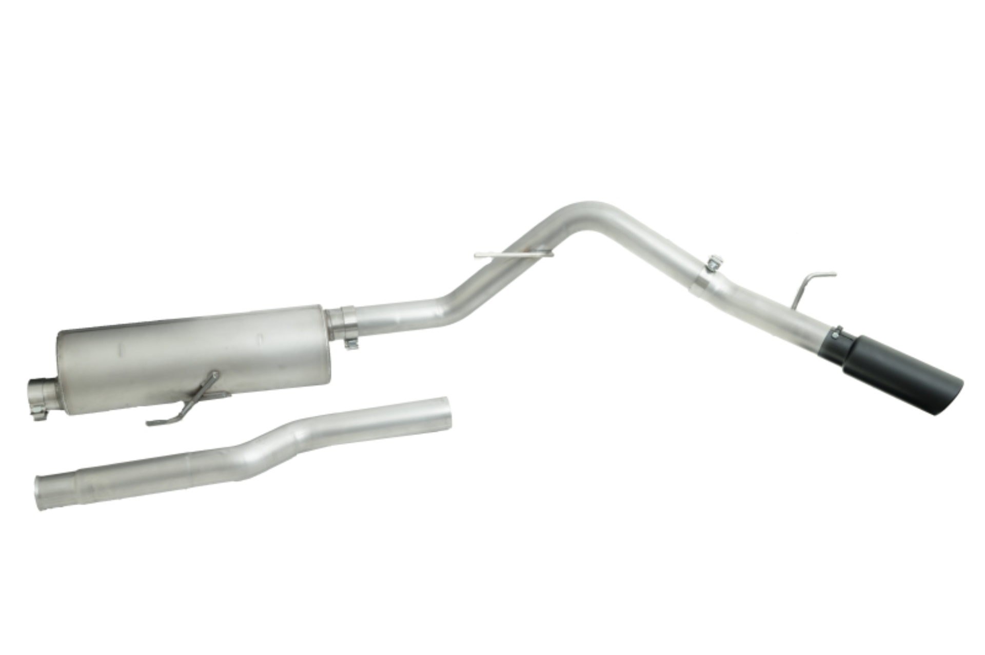 Picture of Gibson 20-22 Jeep Gladiator JT Rubicon 3.6L 3in Cat-Back Single Exhaust - Black Elite
