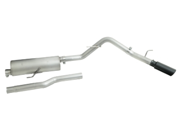 Picture of Gibson 20-22 Jeep Gladiator JT Rubicon 3.6L 3in Cat-Back Single Exhaust - Black Elite