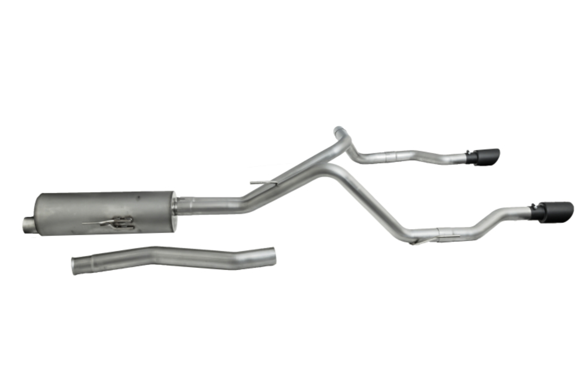 Picture of Gibson 20-22 Jeep Gladiator JT Rubicon 3.6L 3in/2.5in Cat-Back Dual Split Exhaust - Black Elite