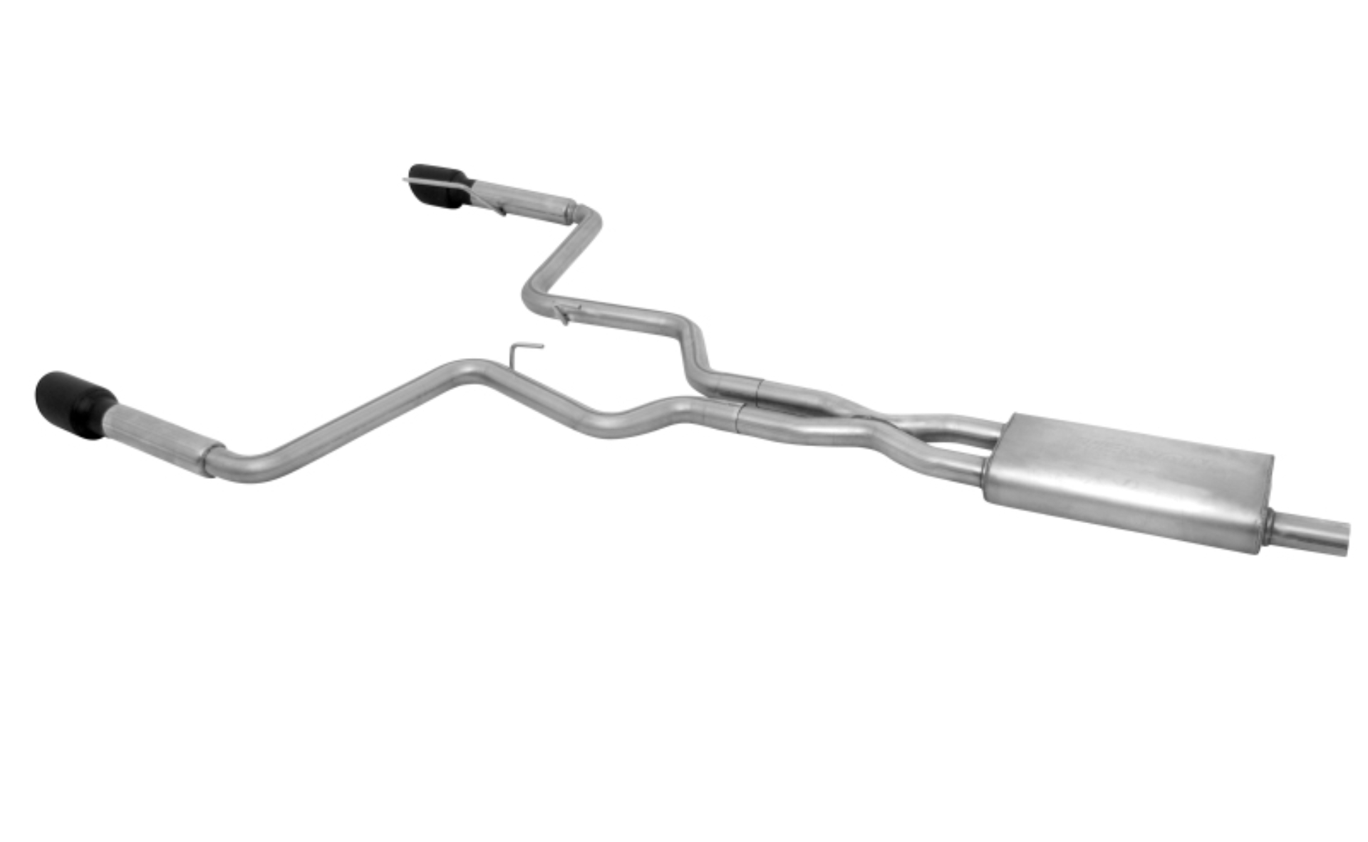 Picture of Gibson 15-19 Ford Mustang EcoBoost 2.3L 2.25in Cat-Back Dual Exhaust - Black Elite (Ceramic)