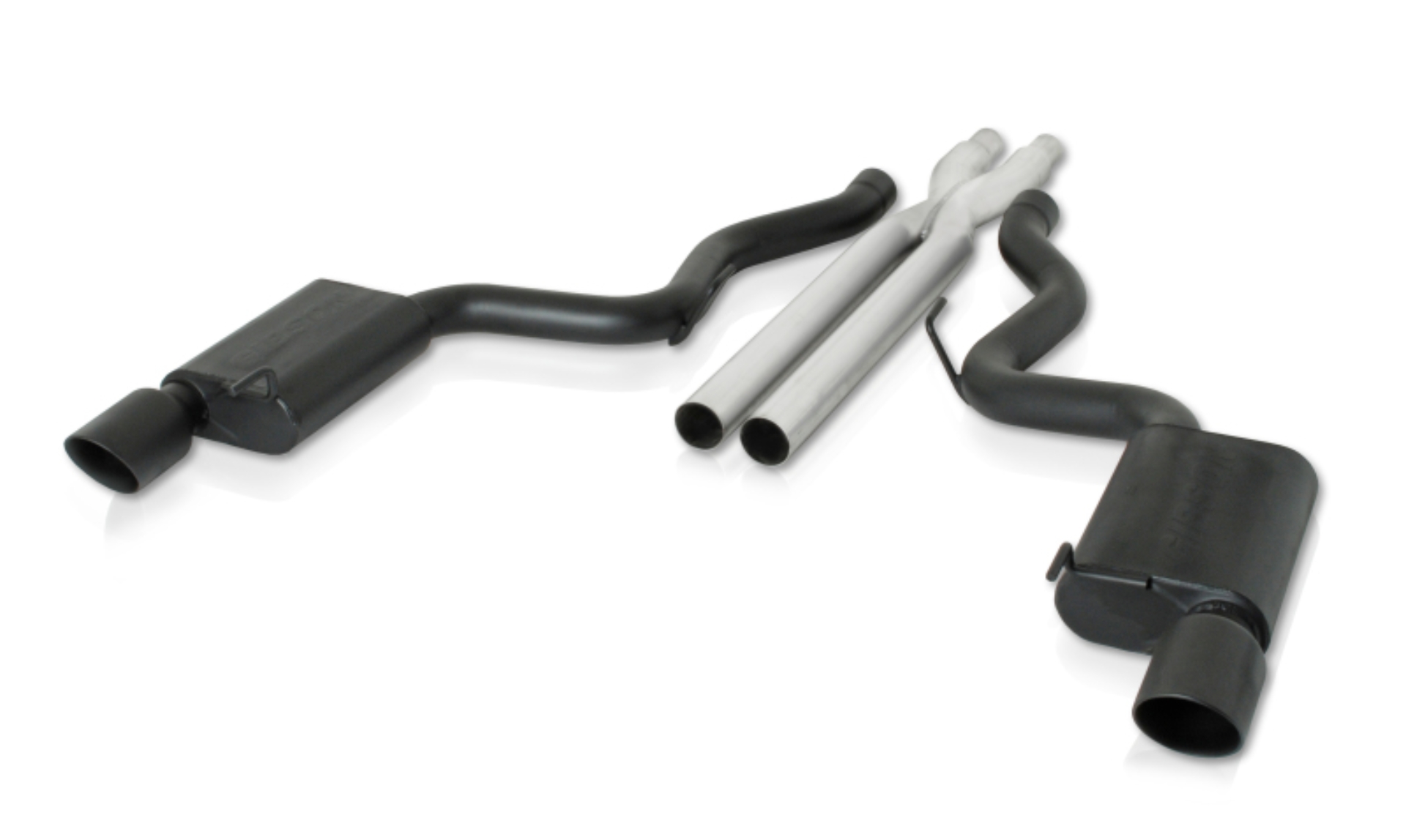 Picture of Gibson 2015 Ford Mustang GT Premium 5.0L 3in Cat-Back Dual Exhaust - Black Elite (Ceramic)