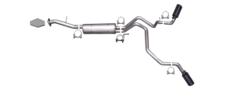 Picture of Gibson 00-06 Chevrolet Tahoe LS 4.8L 2.25in Cat-Back Dual Extreme Exhaust - Black Elite