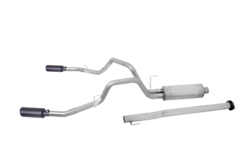 Picture of Gibson 11-19 Chevrolet Silverado 2500 HD LT 6.0L 3in Cat-Back Dual Split Exhaust - Black Elite