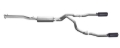 Picture of Gibson 15-18 Chevrolet Silverado 1500 LS 5.3L 3in/2.25in Cat-Back Dual Split Exhaust - Black Elite