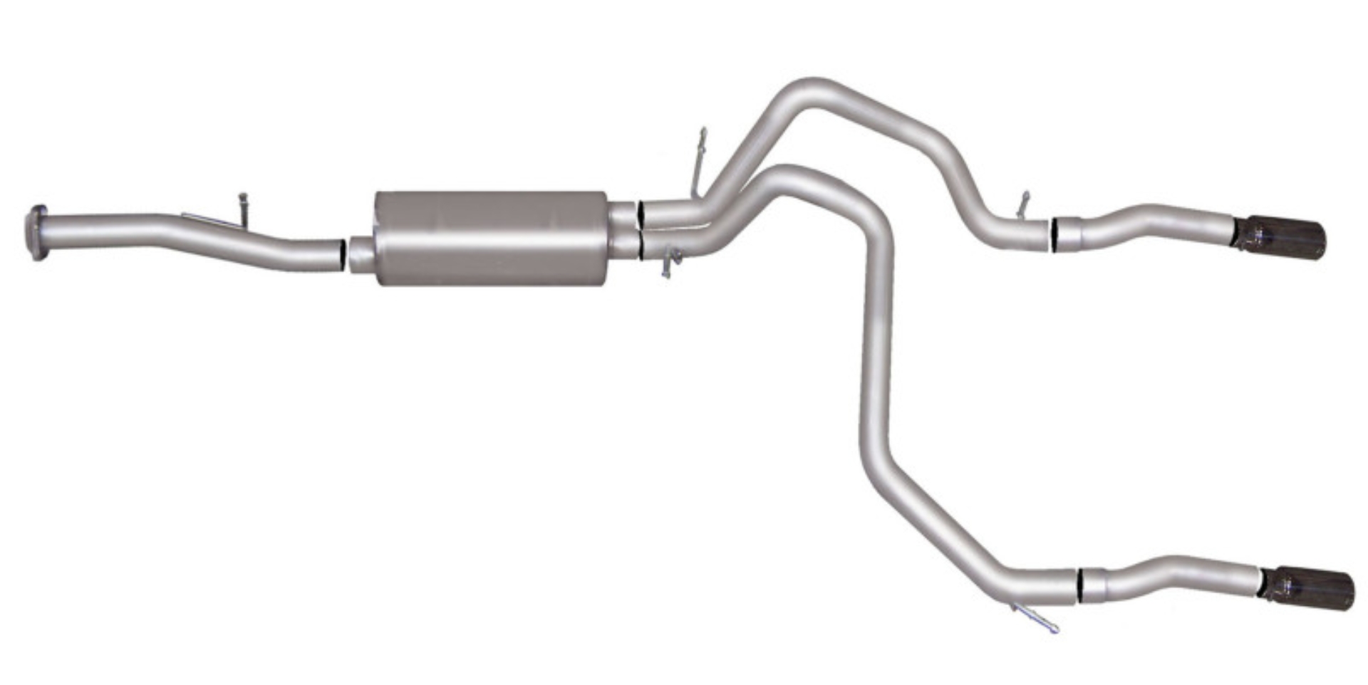 Picture of Gibson 15-17 Chevrolet Suburban 1500 LS 5.3L 2.25in Cat-Back Dual Split Exhaust - Black Elite