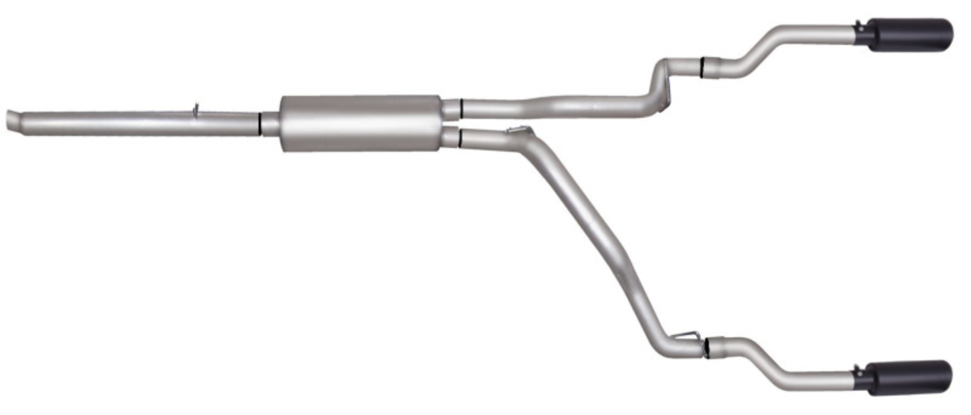 Picture of Gibson 05-08 Dodge Dakota SLT 3.7L 2.5in Cat-Back Dual Split Exhaust - Black Elite