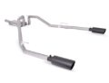 Picture of Gibson 14-17 Ram 1500 Big Horn 3.0L 3in Cat-Back Dual Split Exhaust - Black Elite