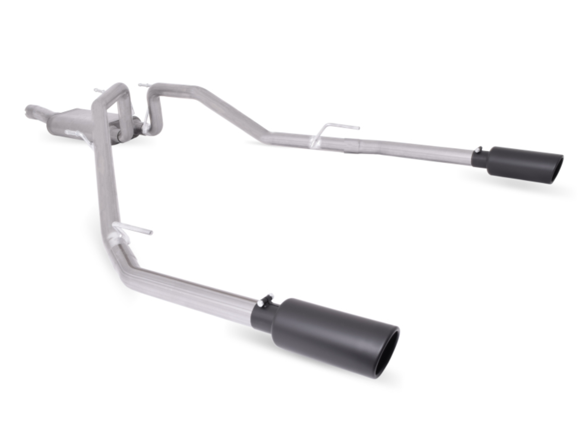 Picture of Gibson 14-17 Ram 1500 Big Horn 3.0L 3in Cat-Back Dual Split Exhaust - Black Elite