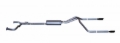 Picture of Gibson 04-09 Nissan Titan LE 5.6L 2.5in Cat-Back Dual Split Exhaust - Black Elite