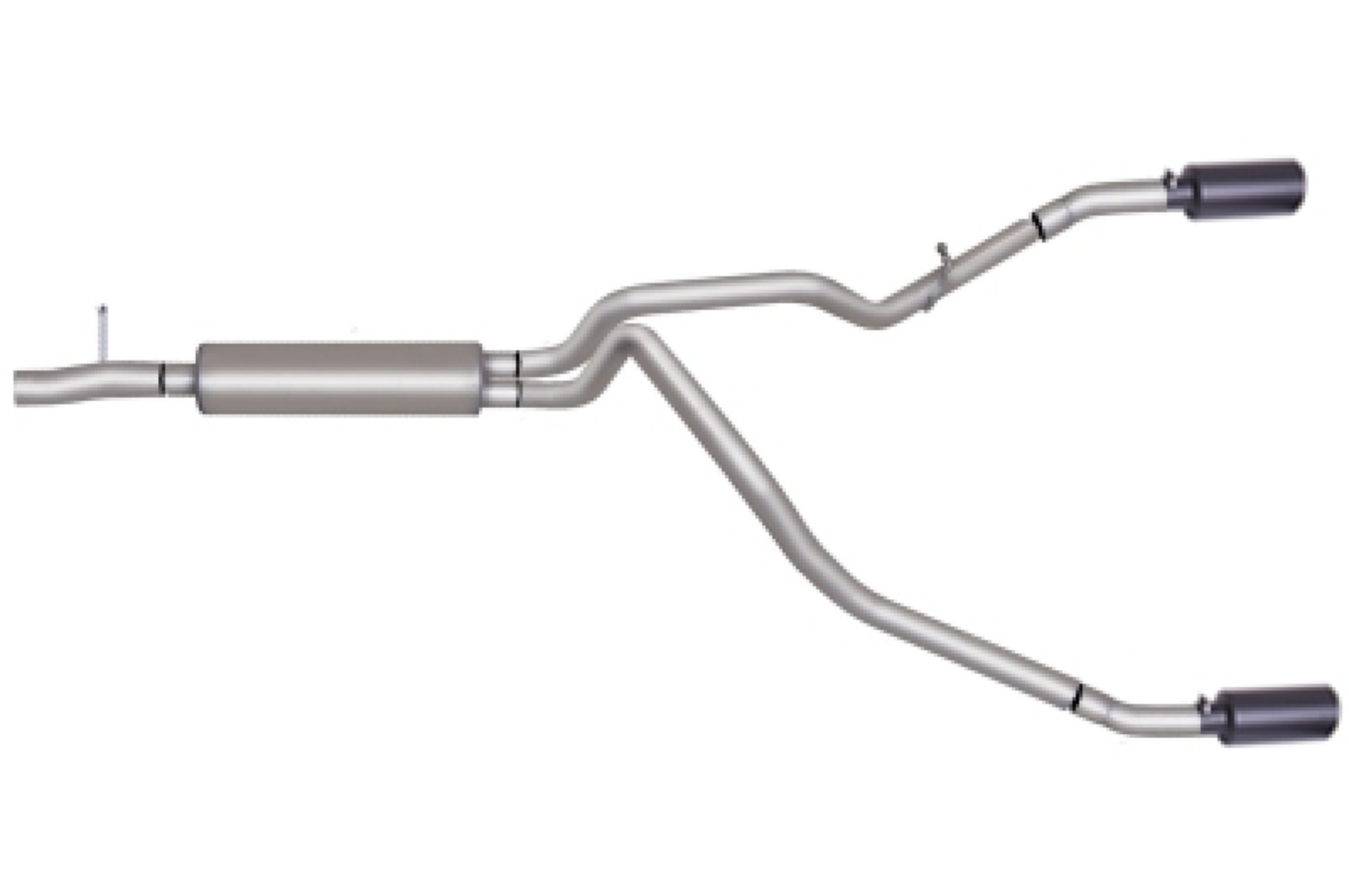 Picture of Gibson 11-14 Ford F-150 FX4 5.0L 3in/2.5in Cat-Back Dual Split Exhaust - Black Elite