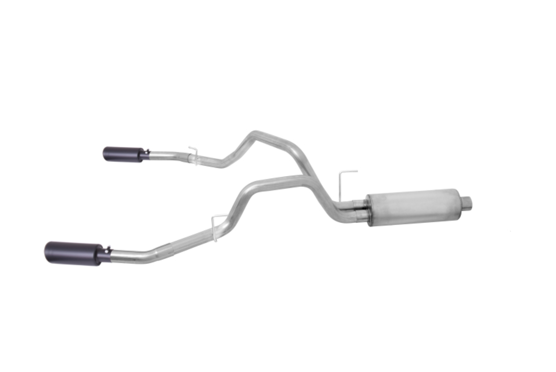 Picture of Gibson 11-14 Ford F-150 FX4 3.5L 2.5in Cat-Back Dual Split Exhaust - Black Elite