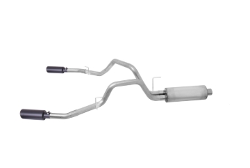 Picture of Gibson 11-14 Ford F-150 FX4 3.5L 2.5in Cat-Back Dual Split Exhaust - Black Elite