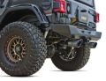 Picture of Gibson 07-10 Jeep Wrangler JK X 3.8L 2.5in Patriot Series Cat-Back Dual Split Exhaust - Blk Ceramic