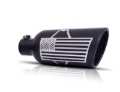 Picture of Gibson Patriot Series Rolled Edge Slash-Cut Tip - 6in OD/5in Inlet/18in Length - Black Ceramic