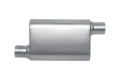 Picture of Gibson MWA Superflow Offset/Offset Oval Muffler - 4x9x14in/2.25in Inlet/2.25in Outlet - Stainless