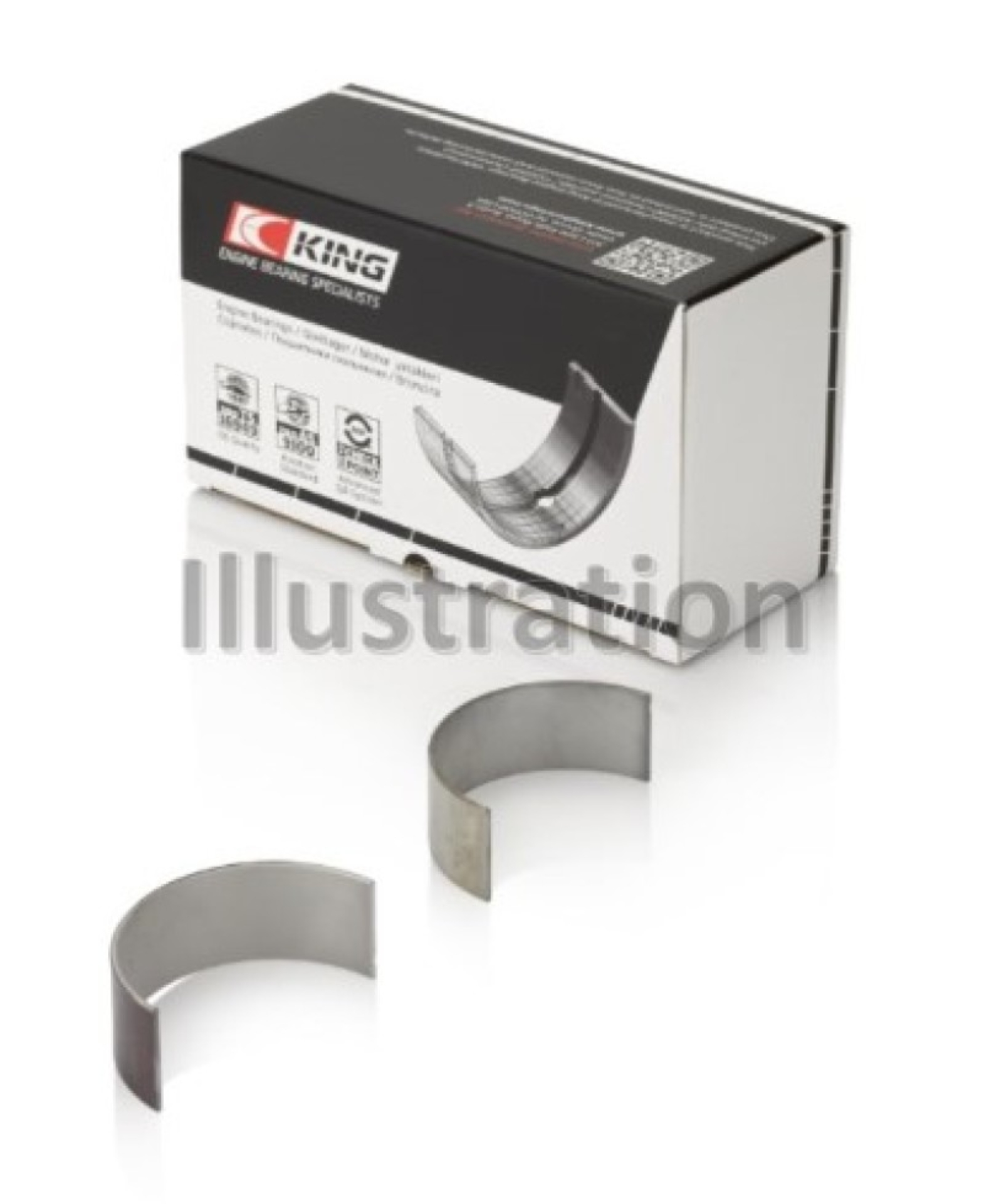 Picture of King Engine Bearings BMW N47 D20 A/N47S D20 D Sputter (Size +.25mm) Connecting Rod Bearing Set