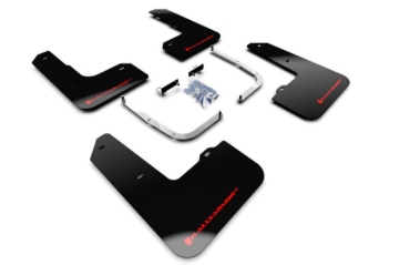 Picture of Rally Armor 19-21 Hyundai Elantra GT N Line/i30 Black UR Mud Flap w/Red Logo